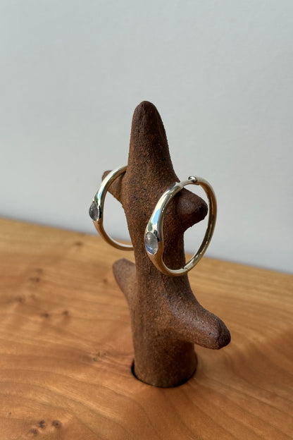 Gemstone Orbita Hoops Moonstone Sample