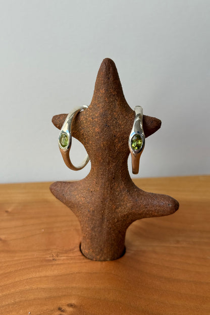 Gemstone Orbita Hoops Peridot Sample 2