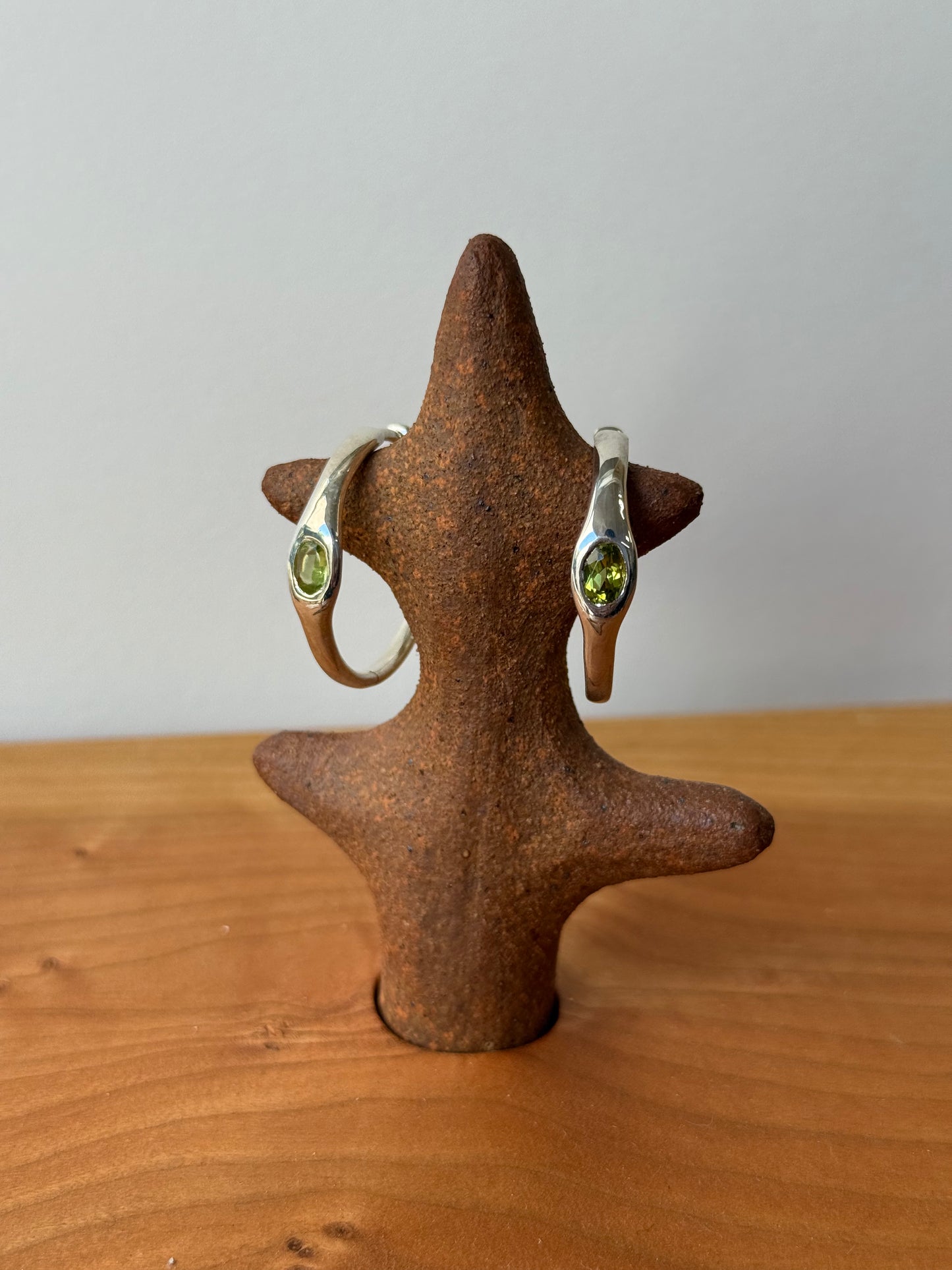 Gemstone Orbita Hoops Peridot Sample 2