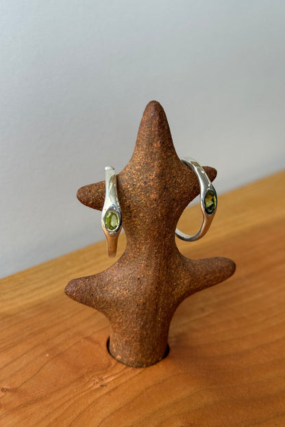 Gemstone Orbita Hoops Peridot Sample 2