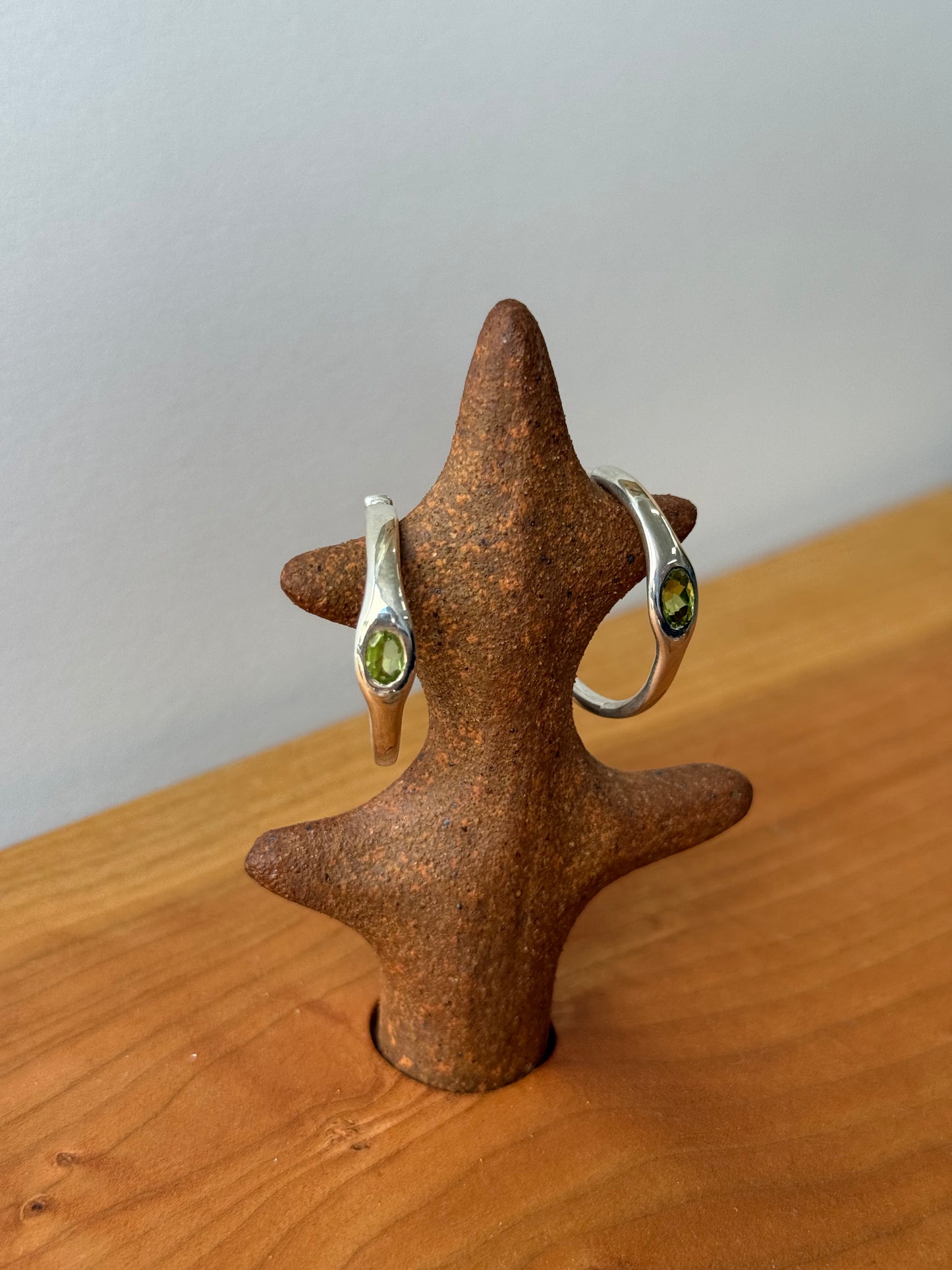 Gemstone Orbita Hoops Peridot Sample 2