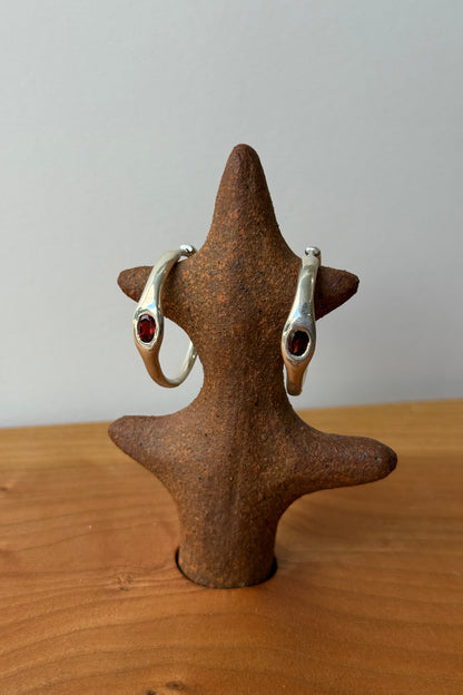 Gemstone Orbita Hoops Garnet Sample