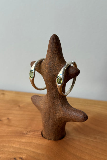 Gemstone Orbita Hoops Peridot Sample 1