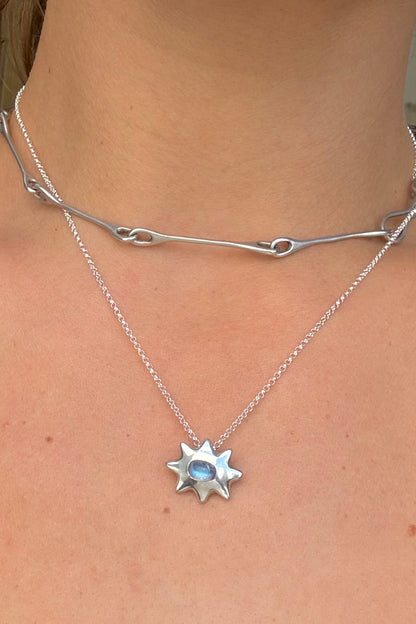 Sunburst Moonstone Pendant