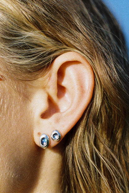 Oval River Rock Studs